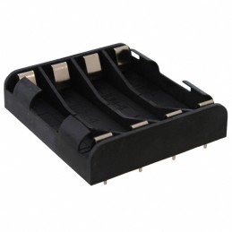 1 pcs : BK-1264-PC8 - Battery Holder (Open) AAA 4 Cell PC Pin