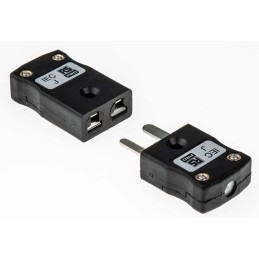 1 pcs - RS PRO In-Line Thermocouple Connector for Use with Type J Thermocouple, Miniature Size, IEC Standard