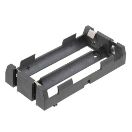 1 pcs : 1049P - Battery Holder (Open) 18650 2 Cell PC Pin