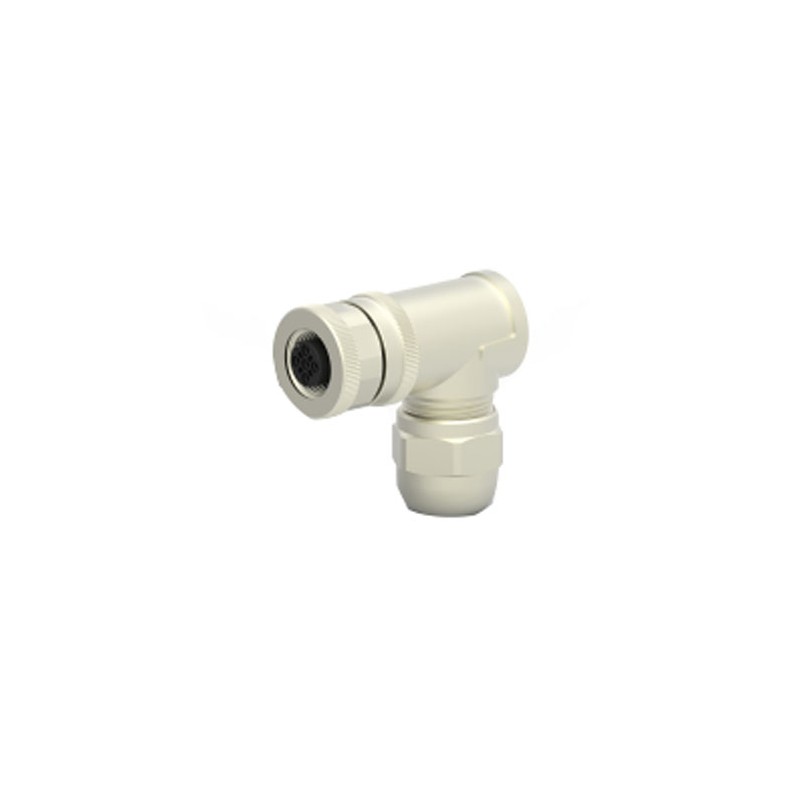 1 pcs - TE Connectivity Circular Connector, 4 Contacts, Cable Mount, M12 Connector, Socket, Female, IP67, T411 Series