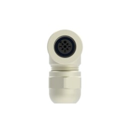 1 pcs - TE Connectivity Circular Connector, 4 Contacts, Cable Mount, M12 Connector, Socket, Female, IP67, T411 Series
