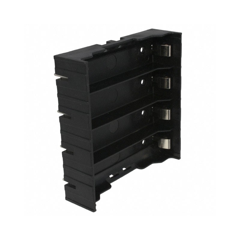 1 pcs : BK-18650-PC8 - Battery Holder (Open) 18650 4 Cell PC Pin