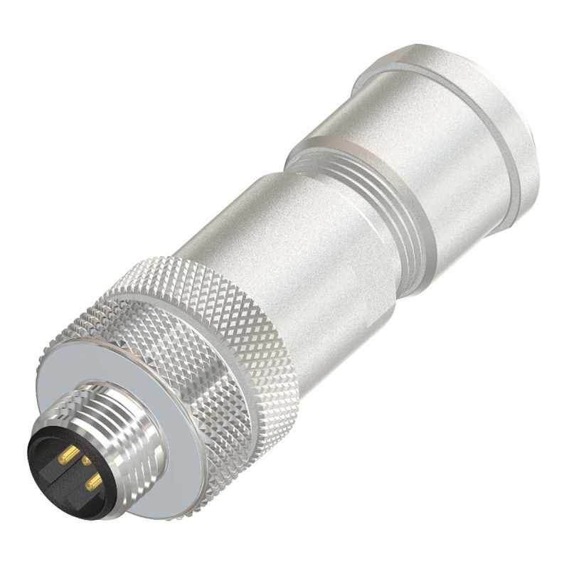 1 pcs - RS PRO Circular Connector, 4 Contacts, Cable Mount, M12 Connector, Socket, Male, IP67