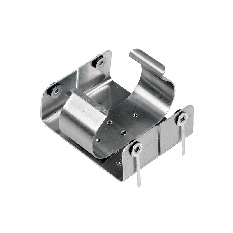 1 pcs : 2227 - Battery Holder (Open) D 2 Cell PC Pin