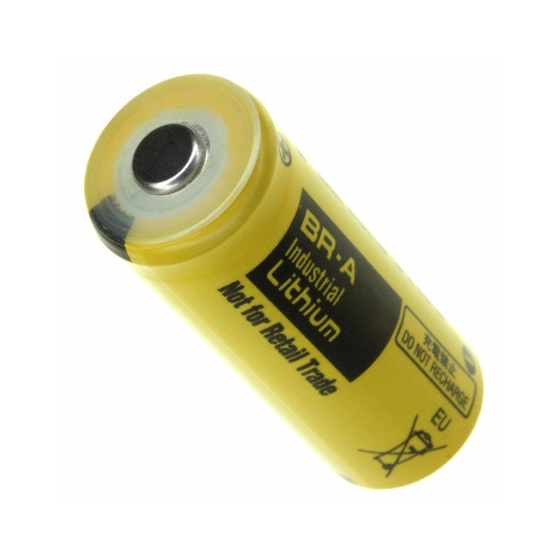 1 pcs : BR-A - A Lithium Poly-Carbon Monofluoride 3 V Battery Non-Rechargeable