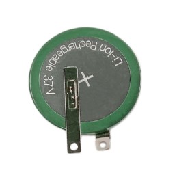 1 pcs : RJD2430C1ST1 - Coin, 24.5mm 3.7 V Lithium-Ion Battery Rechargeable (Secondary) 110mAh
