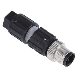 1 pcs - Phoenix Contact Circular Connector, 4 Contacts, M12 Connector, Plug, Male, IP67, SACC Series
