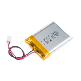 1 pcs : PRT-13854 - 3.7 V Lithium-Ion Battery Rechargeable (Secondary) 850mAh