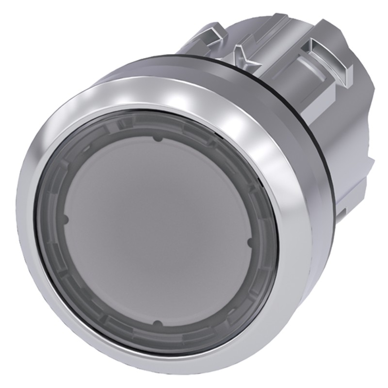 1 pcs - Siemens SIRIUS ACT Series Clear Momentary Push Button Head, 22mm Cutout, IP66, IP67, IP69K