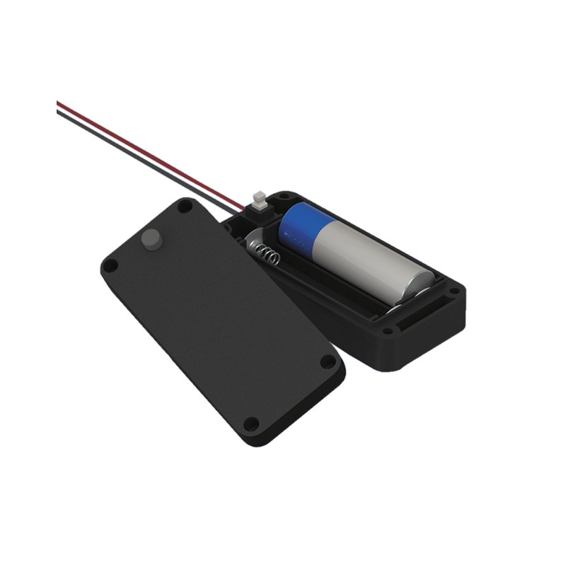 1 pcs : 2438 - Battery Holder (Covered) AA 2 Cell Wire Leads - 6' (152.4mm)