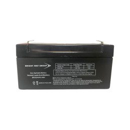1 pcs : BW 634 - 6 V Sealed Lead Acid (SLA, VRLA) Battery Rechargeable (Secondary) 3.4Ah