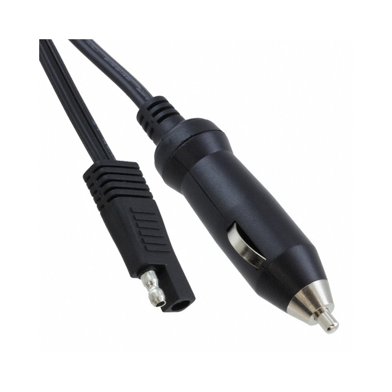 1 pcs : CNC-SAE-16-046-003 - Cable, Auto Power Plug to 2 SAE Pin Connector Cigarette Lighter Assembly 12 V 5 A 1.5' (460.0mm) Co