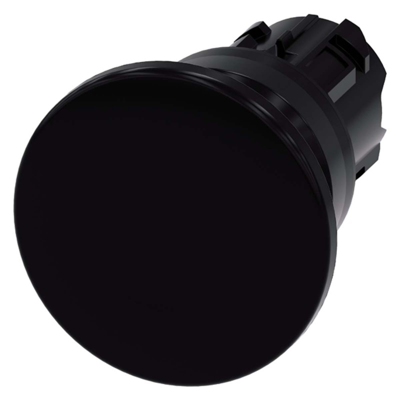 1 pcs - Siemens SIRIUS ACT Series Black Momentary Push Button Head, 22mm Cutout, IP66, IP67, IP69K