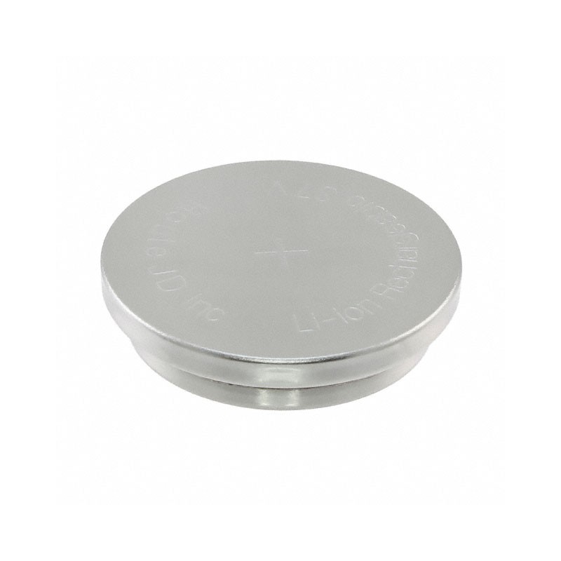 1 pcs : RJD2048 - Coin, 20.0mm 3.7 V Lithium-Ion Battery Rechargeable (Secondary) 120mAh