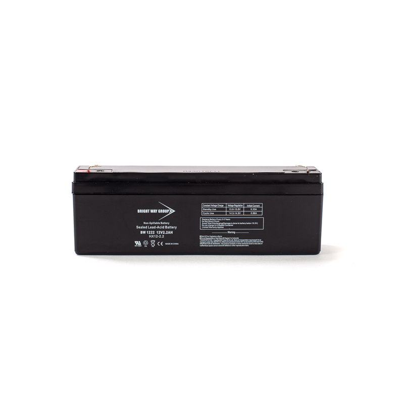 1 pcs : BW 1222 - 12 V Sealed Lead Acid (SLA, VRLA) Battery Rechargeable (Secondary) 2.2Ah