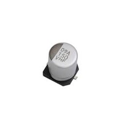 1 pcs : HHXF350ARA151MJA0G - Aluminium Organic Polymer Capacitors 35VDC 150uF Tol 20% 10x10mm AEC-Q200