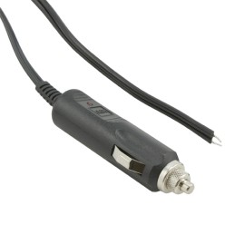 1 pcs : ZA5074-B - Cable, Auto Power Plug to Wire Leads Cigarette Lighter Assembly 12 V 5 A 12' (3.65m) Coiled Cord, ABS, Fused,