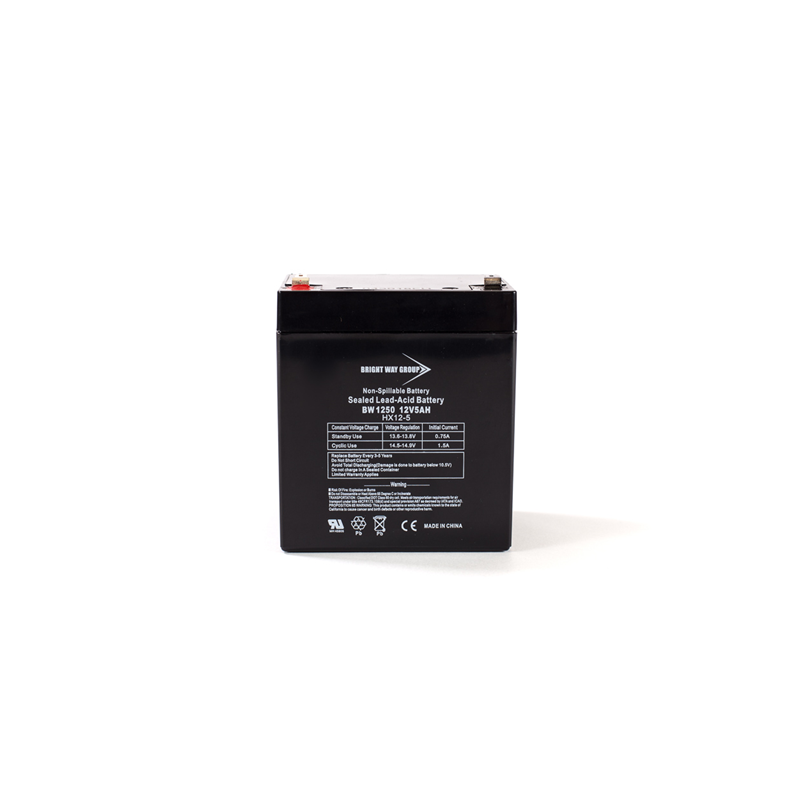 1 pcs : BW 1250 F2 - 12 V Sealed Lead Acid (SLA, VRLA) Battery Rechargeable (Secondary) 5Ah