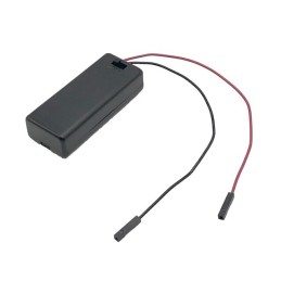 1 pcs : BH3A2S - Battery Holder (Covered) AAA 2 Cell Wire Leads with Connector