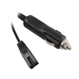 1 pcs : ZA5075 - Cable, Auto Power Plug to 2 Pin Connector Cigarette Lighter Assembly 12 V 3 A 5' (1.52m) Cord, ABS, Fused, LED 