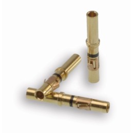 2 pcs - ITT Cannon Female Crimp Circular Connector Contact, Wire Size 16 awg