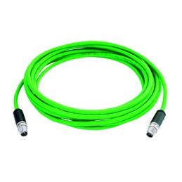 1 pcs - Telegartner Male 8 way M12 to Straight Male 8 way M12 Sensor Actuator Cable, 1m