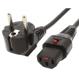 100 pcs - Schaffner IEC C13 Socket to CEE 7/7 Plug Power Cord, 2m