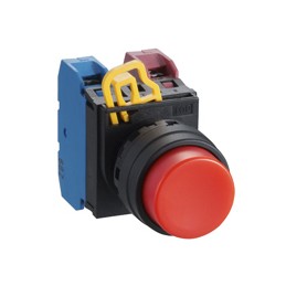 1 pcs - Idec YW Series Illuminated Push Button Complete Unit, Panel Mount, 22mm Cutout, SPST, IP65