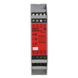 1 pcs - Omron Dual-Channel Emergency Stop Safety Relay, 24V ac/dc, 3 Safety Contacts