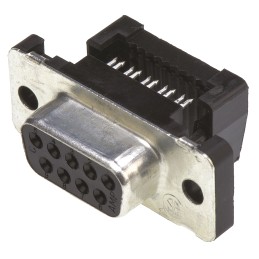 1 pcs - TE Connectivity Amplimite HDF-20 9 Way Right Angle Cable Mount D-sub Connector Socket, 2.77mm Pitch