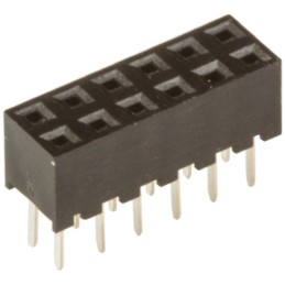 100 pcs - Hirose A3C Series Straight Through Hole Mount PCB Socket, 12-Contact, 2-Row, 2mm Pitch, Solder Termination