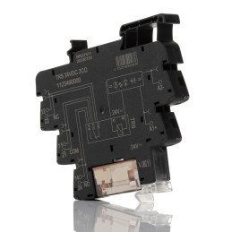 1 pcs - Weidmuller TRS Series Interface Relay, DIN Rail Mount, 24V Coil, DPDT, 2-Pole