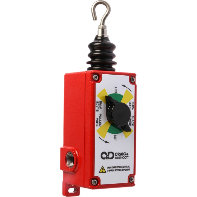 1 pcs - Craig & Derricott GWN Rope Pull Switch, 50m, NO/2NC, Straight