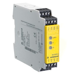 1 pcs - Wieland Dual-Channel Emergency Stop, Light Beam/Curtain, Safety Switch/Interlock Safety Relay, 230V ac, 3 Safety