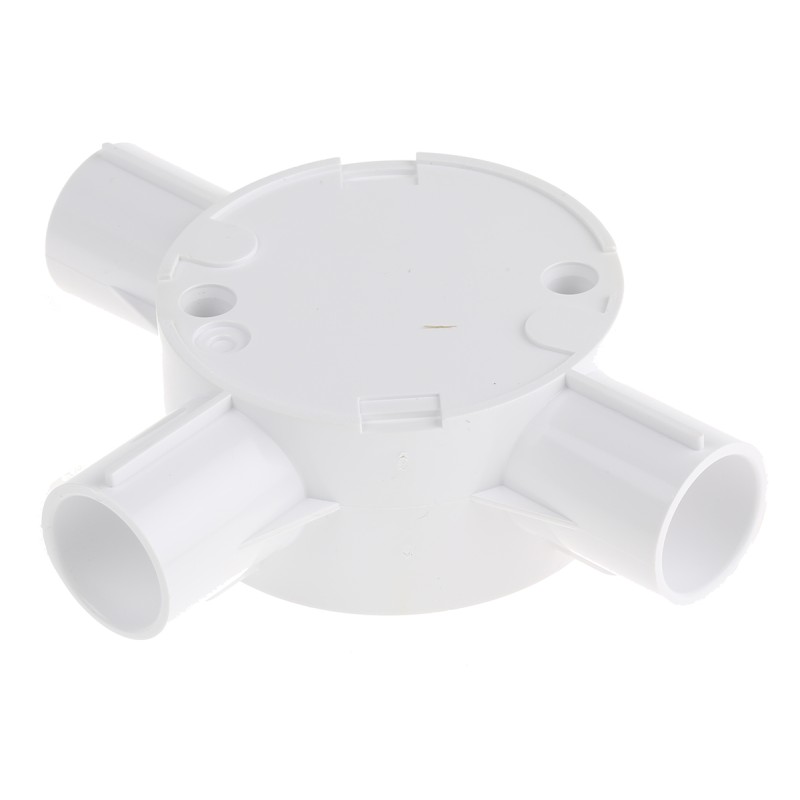 10 pcs - Schneider Electric T Piece, Conduit Fitting, 20mm Nominal Size, uPVC, White