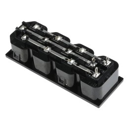 1 pcs - Bulgin C13 x4 Snap-In IEC Connector Socket, 10A, 250 V