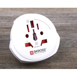 1 pcs - RS PRO Australia, China, Italy, Japan, Switzerland, UK, USA to Europe Travel Adapter, Rated At 16A