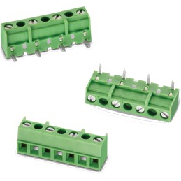 2 pcs - Wurth Elektronik 2434 Series PCB Terminal Block, 4-Contact, 7.62mm Pitch, PCB Mount, 1-Row, Solder Termination
