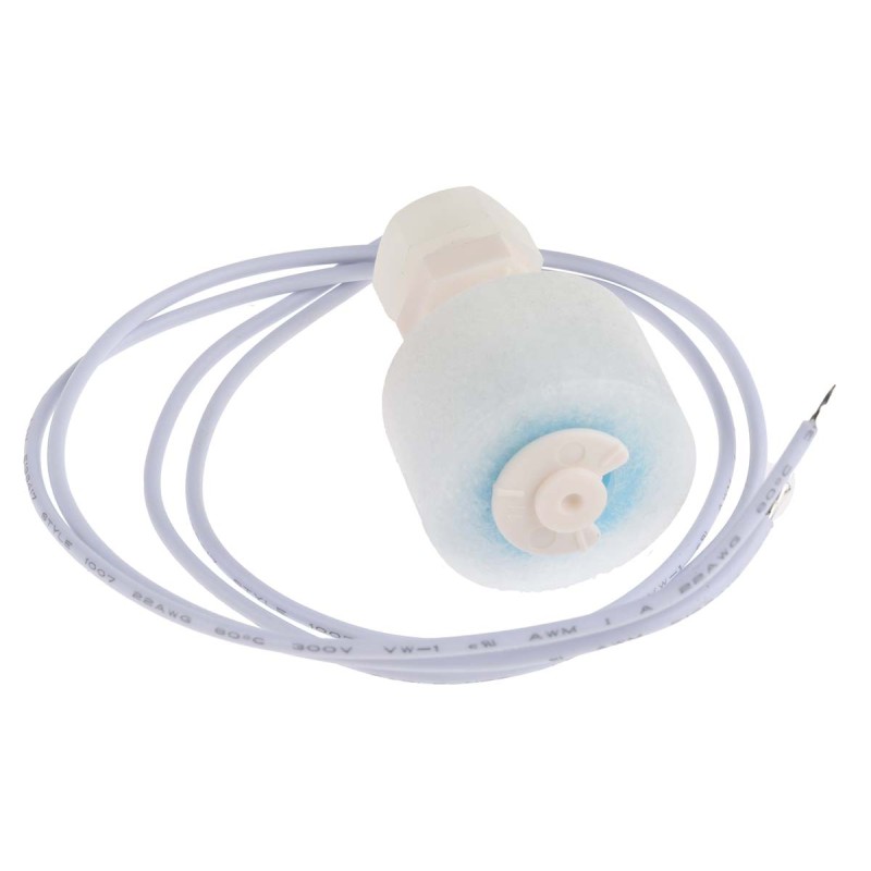 1 pcs - RS PRO Vertical PP Float Switch, Float, 300mm Cable, Direct Load, 250V ac Max, 200V dc Max