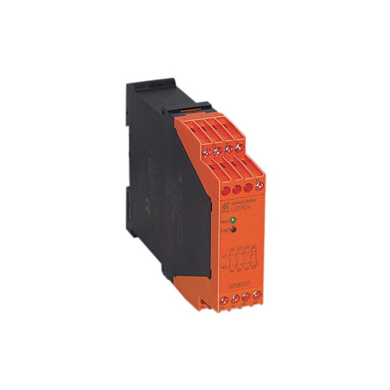 1 pcs - Dold Single-Channel Emergency Stop Safety Relay, 230V ac, 2 Safety Contacts