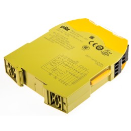 1 pcs - Pilz Dual-Channel Two Hand Control Safety Relay, 48 - 240V ac/dc, 3 Safety Contacts