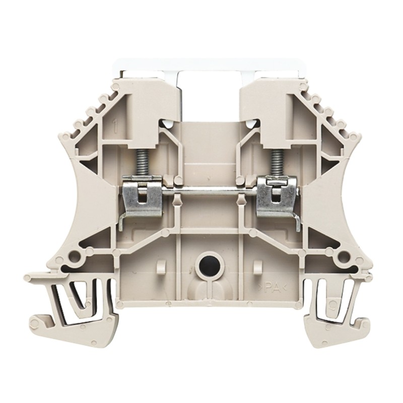 1 pcs - Weidmuller W Series Dark Beige Thermoelectric Voltage Terminal Block Pair, 2.5mm², Single-Level, Screw Termination, ATEX