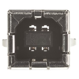 1 pcs - TE Connectivity Straight, Through Hole, Socket Type B USB Connector