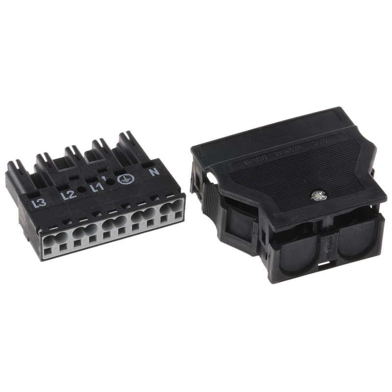 1 pcs - Wago 770 Series Connector, 5-Pole, Male, Through Hole, 25A, IP20