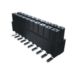 2 pcs - Samtec IPSI Series Straight Surface Mount PCB Socket, 10-Contact, 2-Row, 2.54mm Pitch, Solder Termination