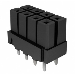 2 pcs - Samtec IPBS Series Top Entry Through Hole Mount PCB Socket, 4-Contact, 2-Row, 4.19mm Pitch, Solder Termination