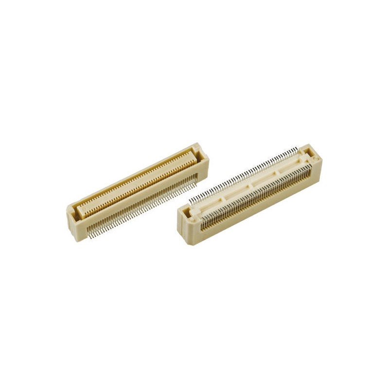 1 pcs - Hirose FunctionMAX FX8C Series Straight Surface Mount PCB Socket, 80-Contact, 2-Row, 0.6mm Pitch, Solder Termination