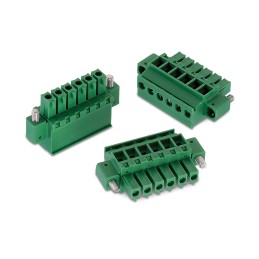 2 pcs - Wurth Elektronik 3.81mm Pitch 4 Way Horizontal Pluggable Terminal Block, Plug, Cable Mount, Screw Termination