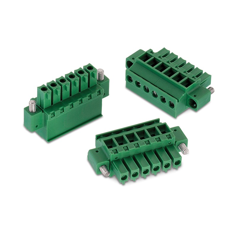 2 pcs - Wurth Elektronik 3.81mm Pitch 4 Way Horizontal Pluggable Terminal Block, Plug, Cable Mount, Screw Termination