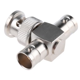 1 pcs - Telegartner Tee 75Ω RF Adapter BNC Plug to BNC Socket 4GHz